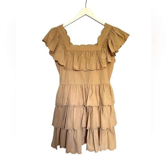 Hunter Bell Ramsey Dress Khaki Size 2 - Picture 3 of 12